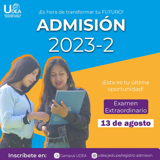 EXAMEN DE ADMISIÓN EXTRAORDINARIO – 13 DE AGOSTO