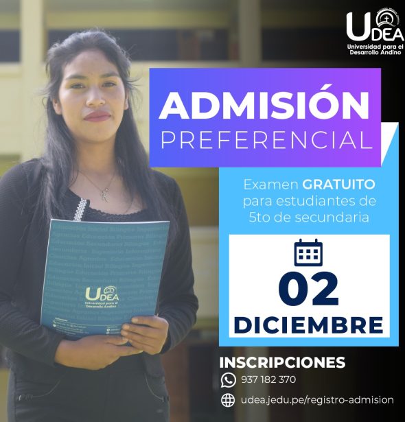 EXAMEN DE ADMISIÓN PREFERENCIAL– 01 DE DICIEMBRE